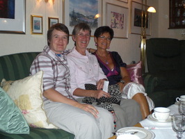 Kathryn, Kari and Astrid at Astrid's