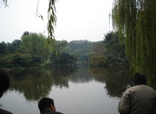 Park, possibly Gushan Island, West Lake