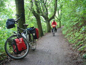 Cycle Track A2 near Kralupy<br>Radwanderweg A2 bei Kralupy