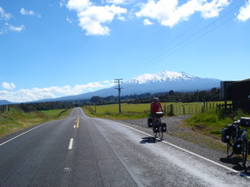 Looking back towards Nat'l Park: Mt Ruapehu