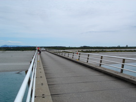 The bridge over Haast River