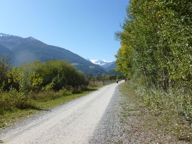 The Etsch (Adige) Cycle Track<br> between Glurns and Laas