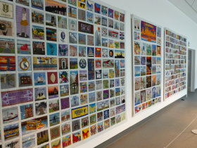 Cross-stitch Exhibit in the Museum of Liverpool