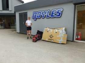 Royle's Bike Shop, Wilmslow: the bikes have been packed
