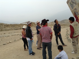Caral: Our Tour Group with Guide