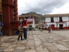 Huancavelica: Plaza de Armas with Cathedral