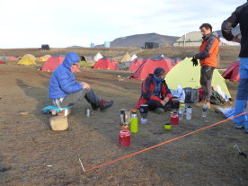 LYB Camp Site - preparing our Evening Meal