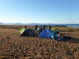First Camp Site above Hollendarbukta <br> Probably looking NNW towards Esmarkbreen