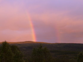Rainbow over Vollfjell