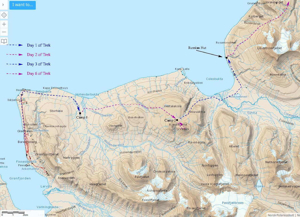 Detail 1 of Trek from Barentsburg to LYB