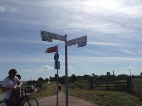 107. Burg to Orth Hike: Signpost