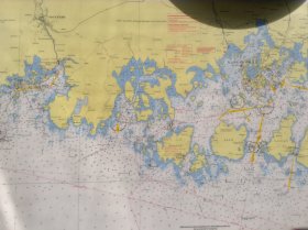 124. Marine Map of Karlskrona/Ronneby