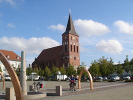 Pasewalk Market Place and Church