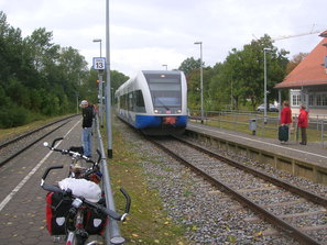 Bansin - catching the train to Peenemünde