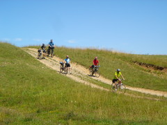 Descending from Hintermoos to regain the Glatt Cycle Track