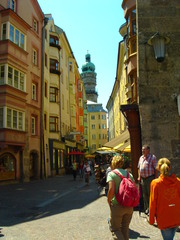 Innsbruck Old Town with the Stadtturm