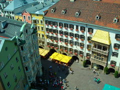 Innsbruck: View of the Golden Roof from the Top of the Stadtturm