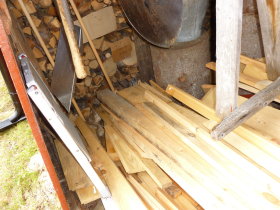 The Woodshed stuffed with Scrap Wood